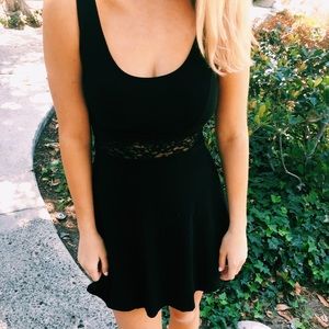 Black skater dress